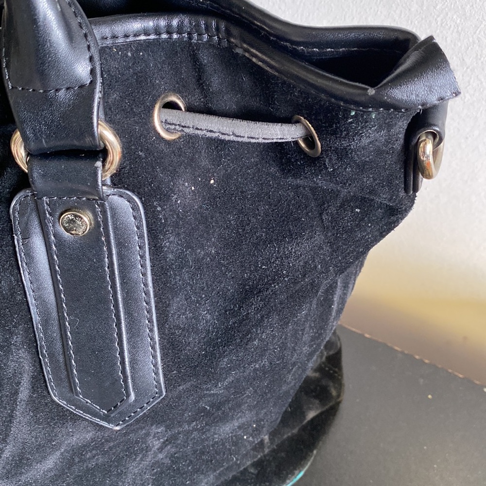Suede Drawstring Bag - Picture 3 of 13